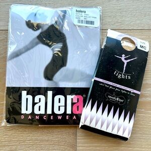 Ballet tights - medium child - Ballet Pink + Dark Tan